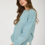 Exposed Seam Long Sleeve Tops - 3 Colors! - The Nines