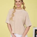 Shania Short Sleeve Sweaters - 2 Colors! - The Nines