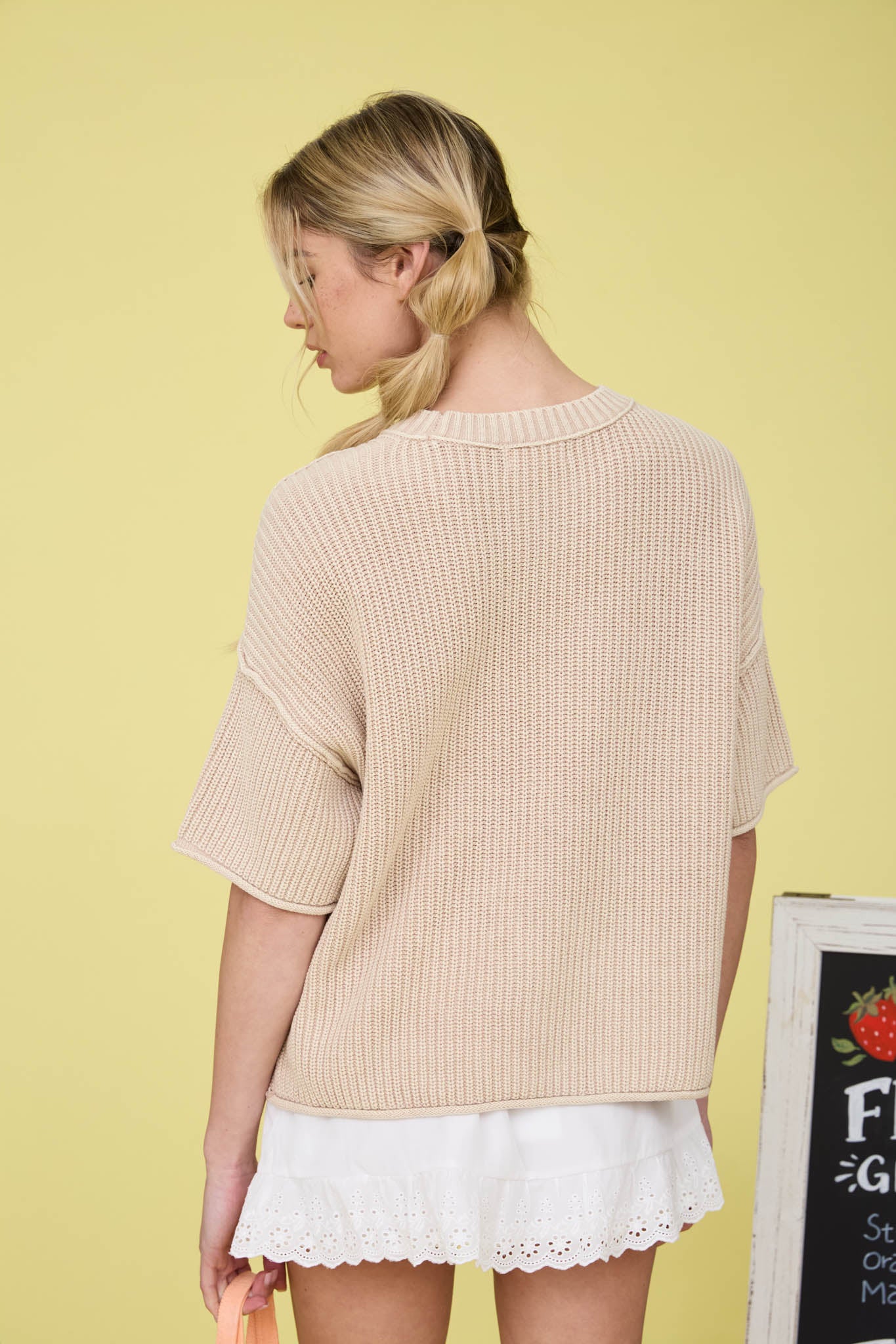Shania Short Sleeve Sweaters - 2 Colors! - The Nines