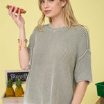 Shania Short Sleeve Sweaters - 2 Colors! - The Nines