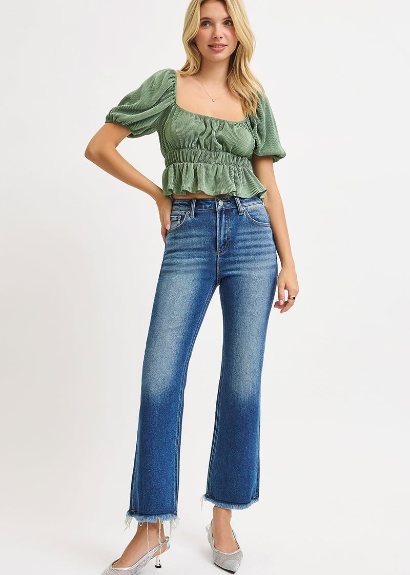 J21 Eleven By Risen Crop Straight Jean - The Nines