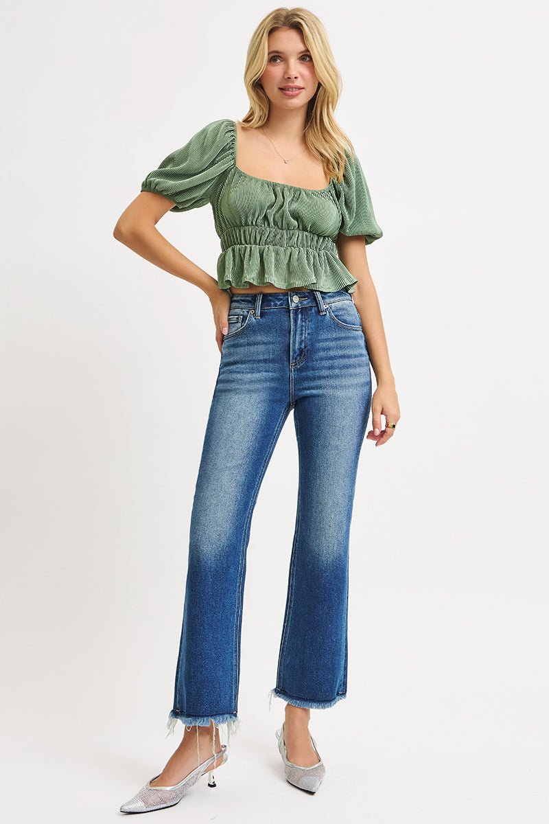 J21 Eleven By Risen Crop Straight Jean - The Nines