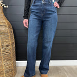 Judy Blue Dark Wash Trouser Wide Leg - 3 Lengths! - The Nines