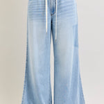 Judy Blue Light Blue High Waist Palazzo Pant - The Nines