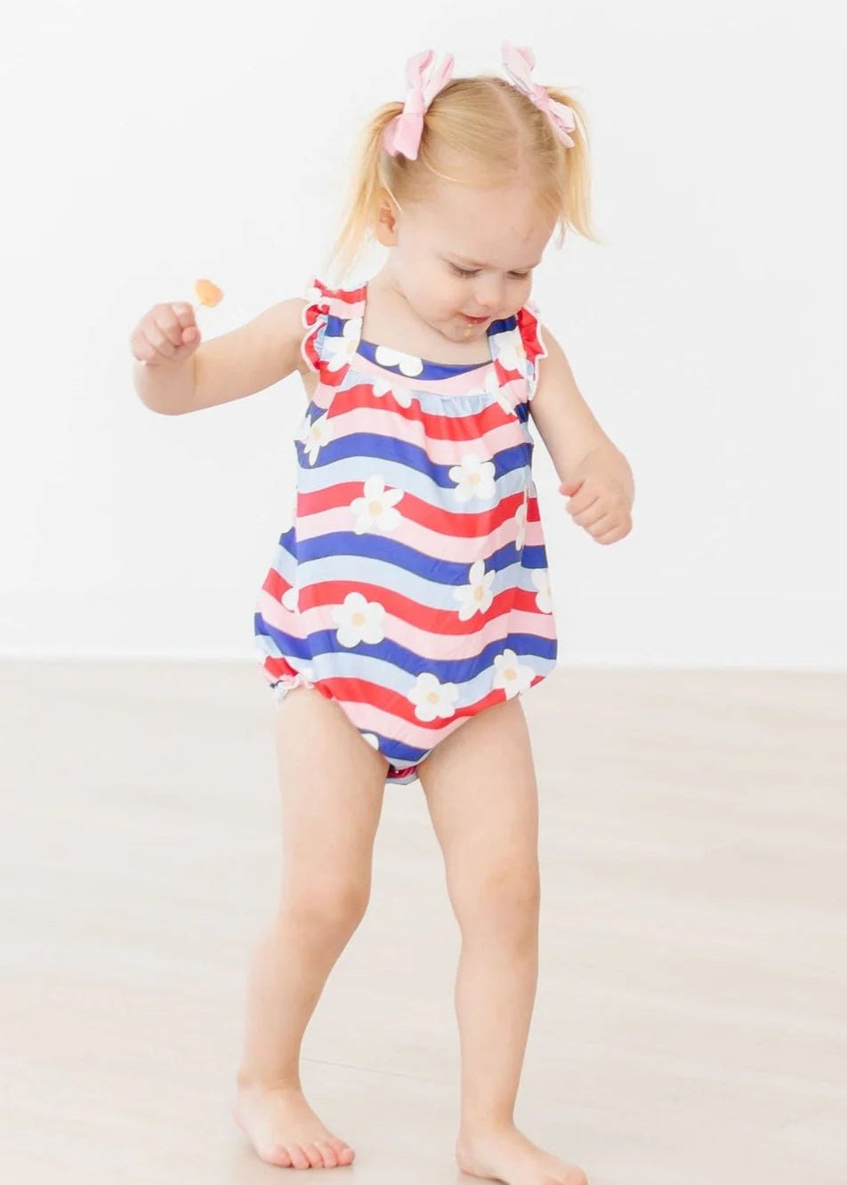 July Vibes Ruffle Cross Back Romper - The Nines