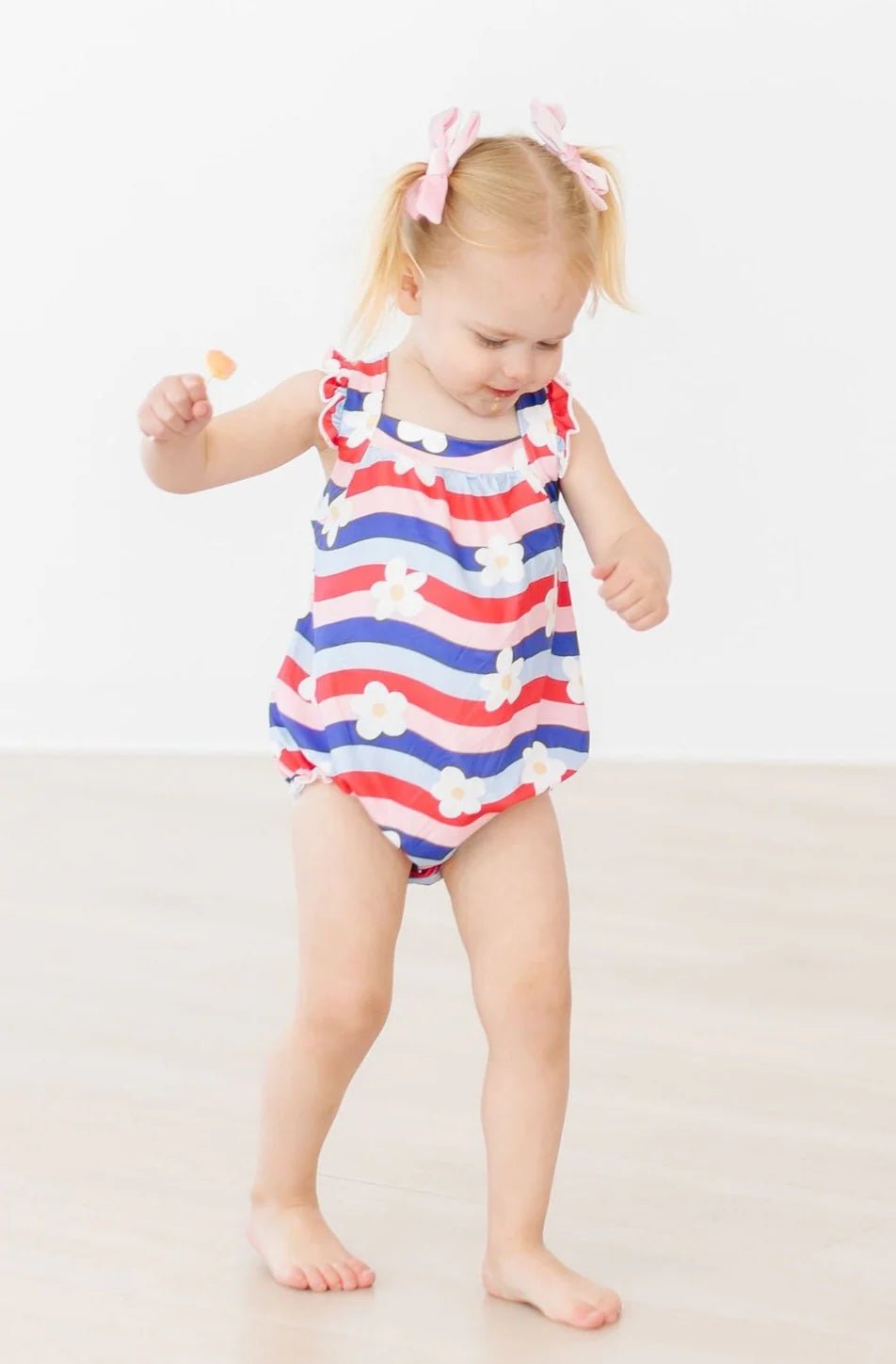 July Vibes Ruffle Cross Back Romper - The Nines