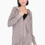 Mono B Mineral Washed Waffle Relaxed Hoodies - The Nines