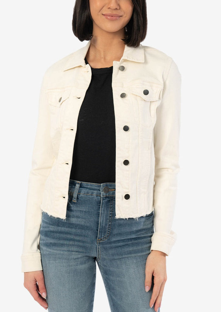 White Long Sleeves Denim Jackets Single breasted Button - Temu