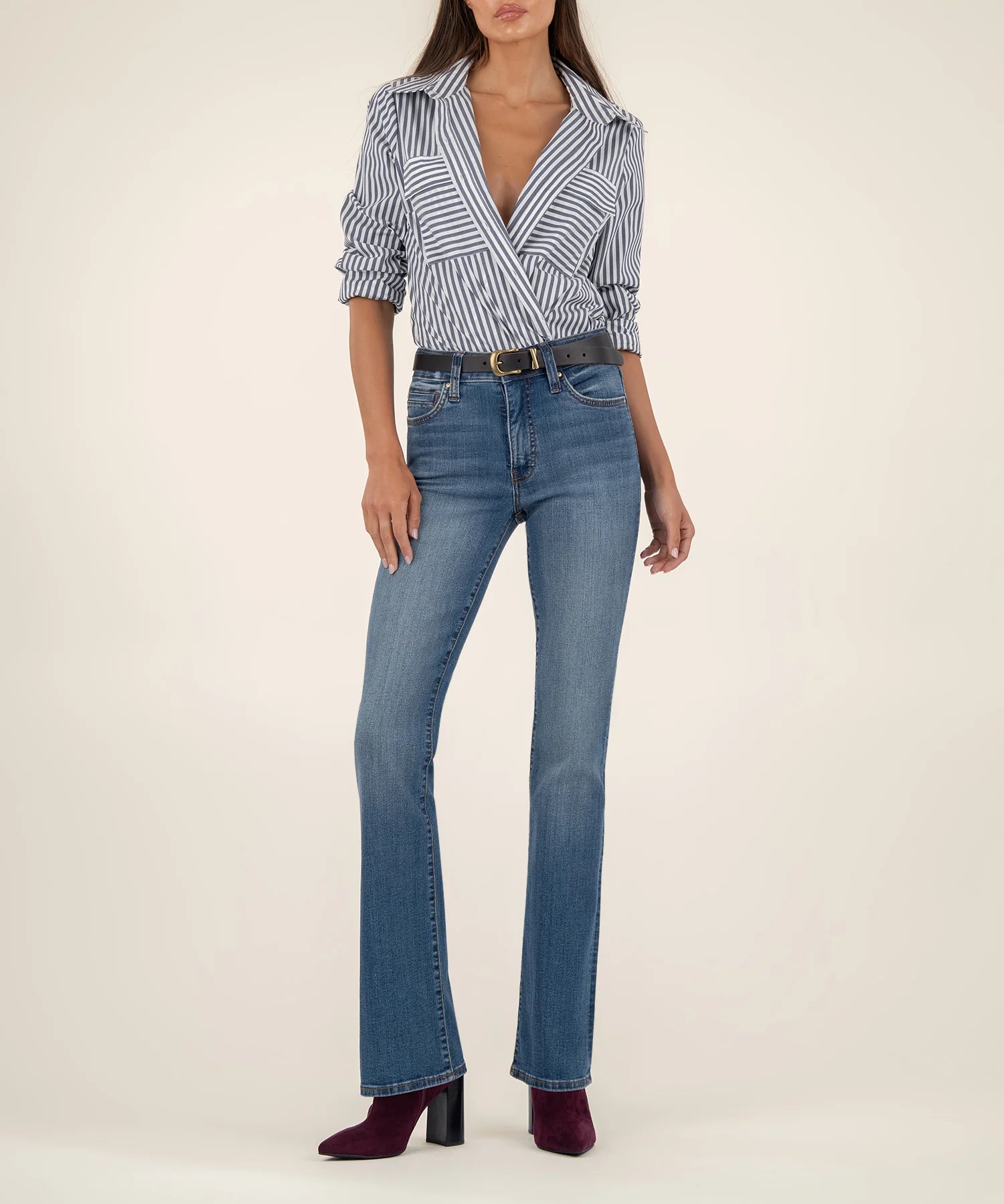 Kut From The Kloth High Rise Natalie Fab Ab Bootcut Jean - The Nines