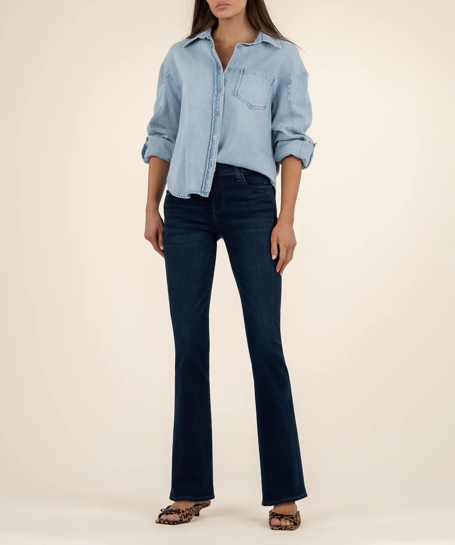 Kut From The Kloth Mid Rise Natalie Flare Bootcut Jean - FINAL SALE! - The Nines