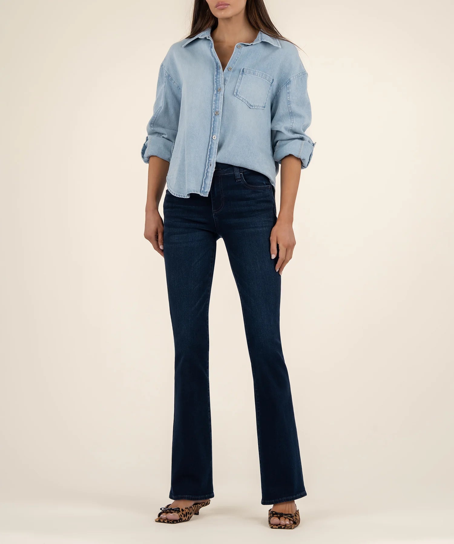 Kut From The Kloth Mid Rise Natalie Flare Bootcut Jean - FINAL SALE! - The Nines