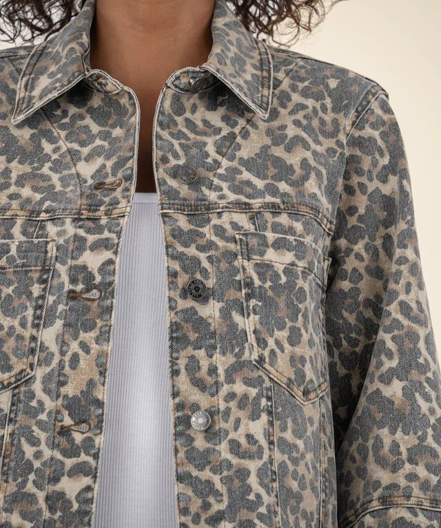 Tan & Brown Animal Print Kut From The Kloth Jacket - The Nines
