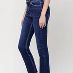 Vervet By Flying Monkey Super High Rise Stretch Slim Straight Jeans - The Nines