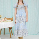 Light Blue Multi Print Dress - The Nines