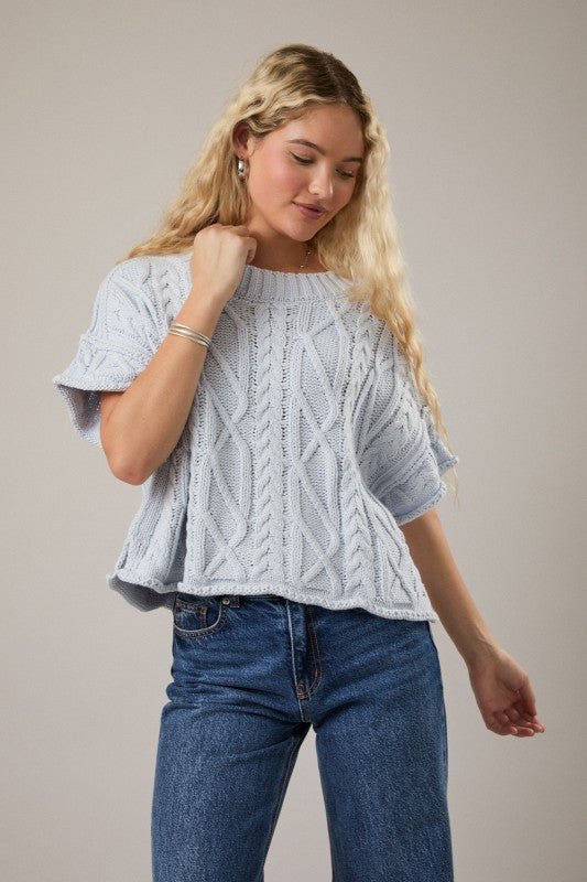 Spring Relaxed Sweater Top - 2 Colors! - The Nines