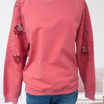 Embroidered Sleeve Pullovers - 3 Colors! - The Nines