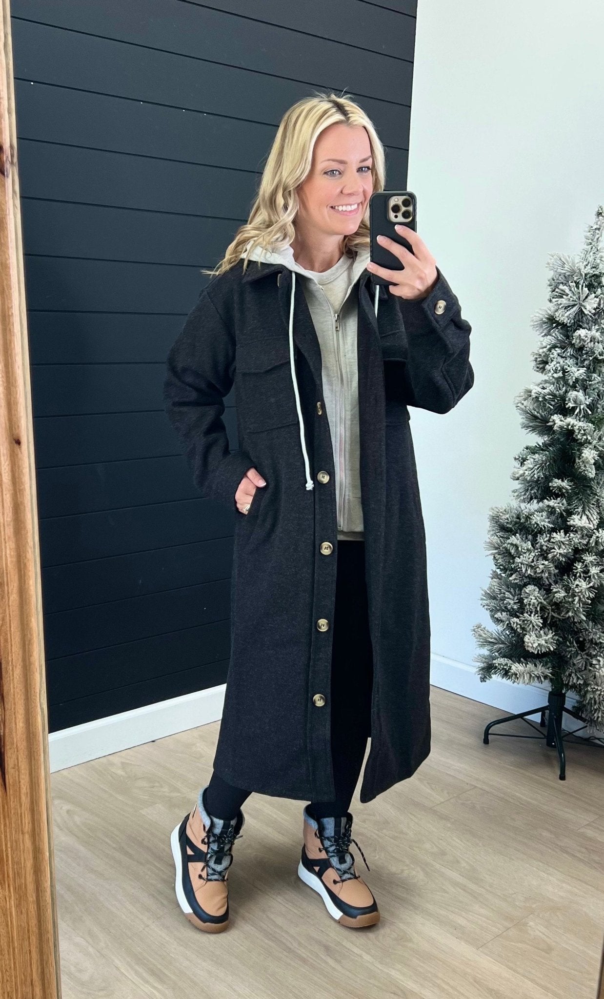 Black Hoodie Jacket - The Nines