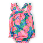 Luau Floral Cross Back Romper - The Nines