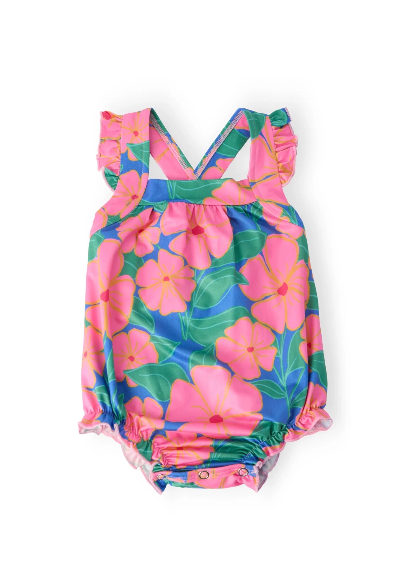 Luau Floral Cross Back Romper - The Nines