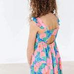Luau Floral Ruffle Maxi Buttery Soft Dress - The Nines