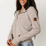 Ampersand Performance Fleece Full Zip - Silver Sands - The Nines