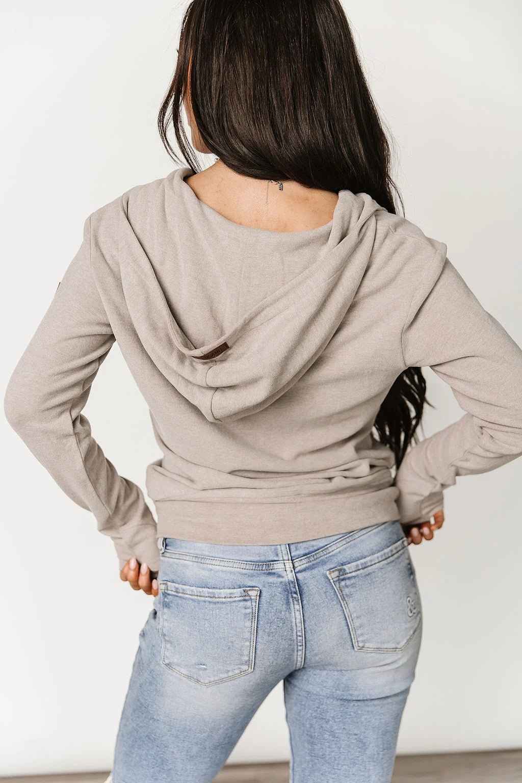 Ampersand Performance Fleece Full Zip - Silver Sands - The Nines