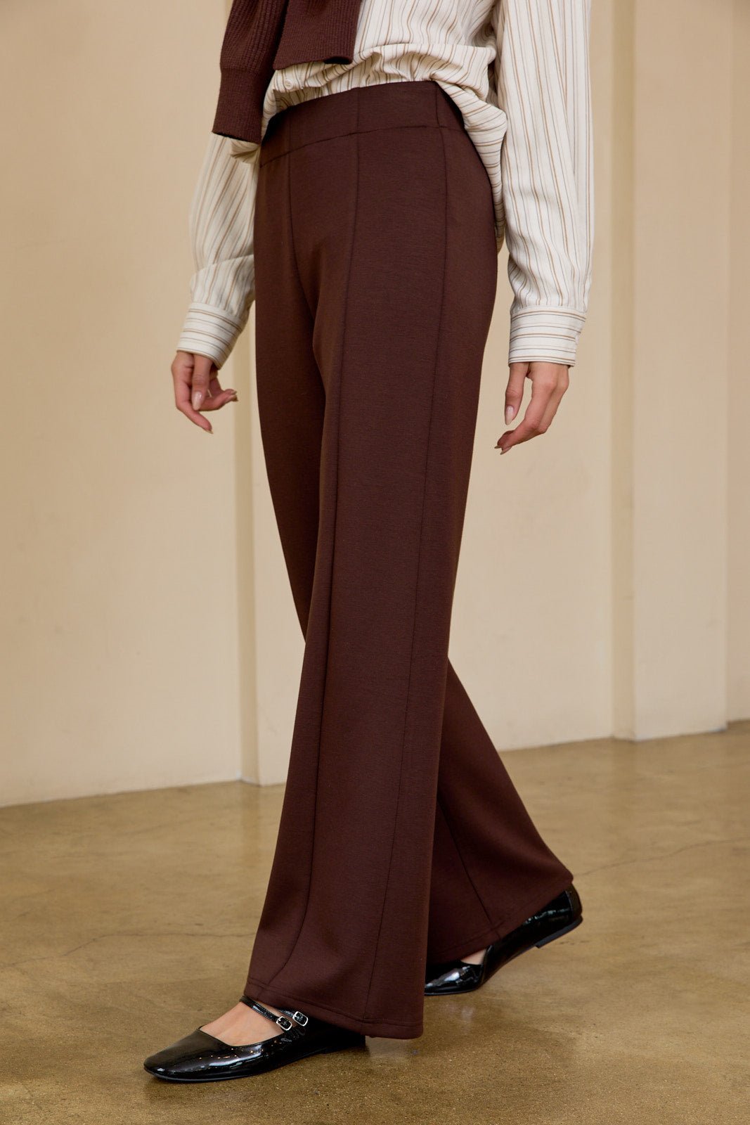 Scuba Wide Leg Dress Pant - 2 Colors! - The Nines
