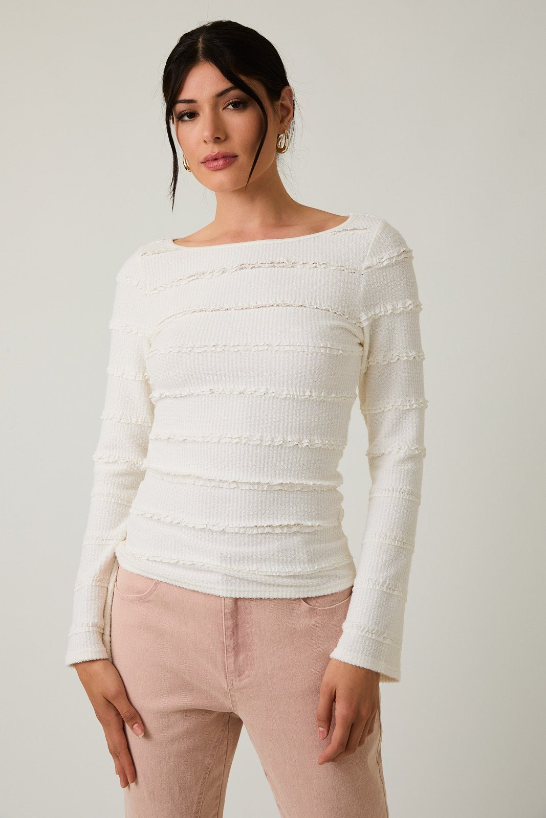 Brushed Lace Tops - 2 Colors! - The Nines
