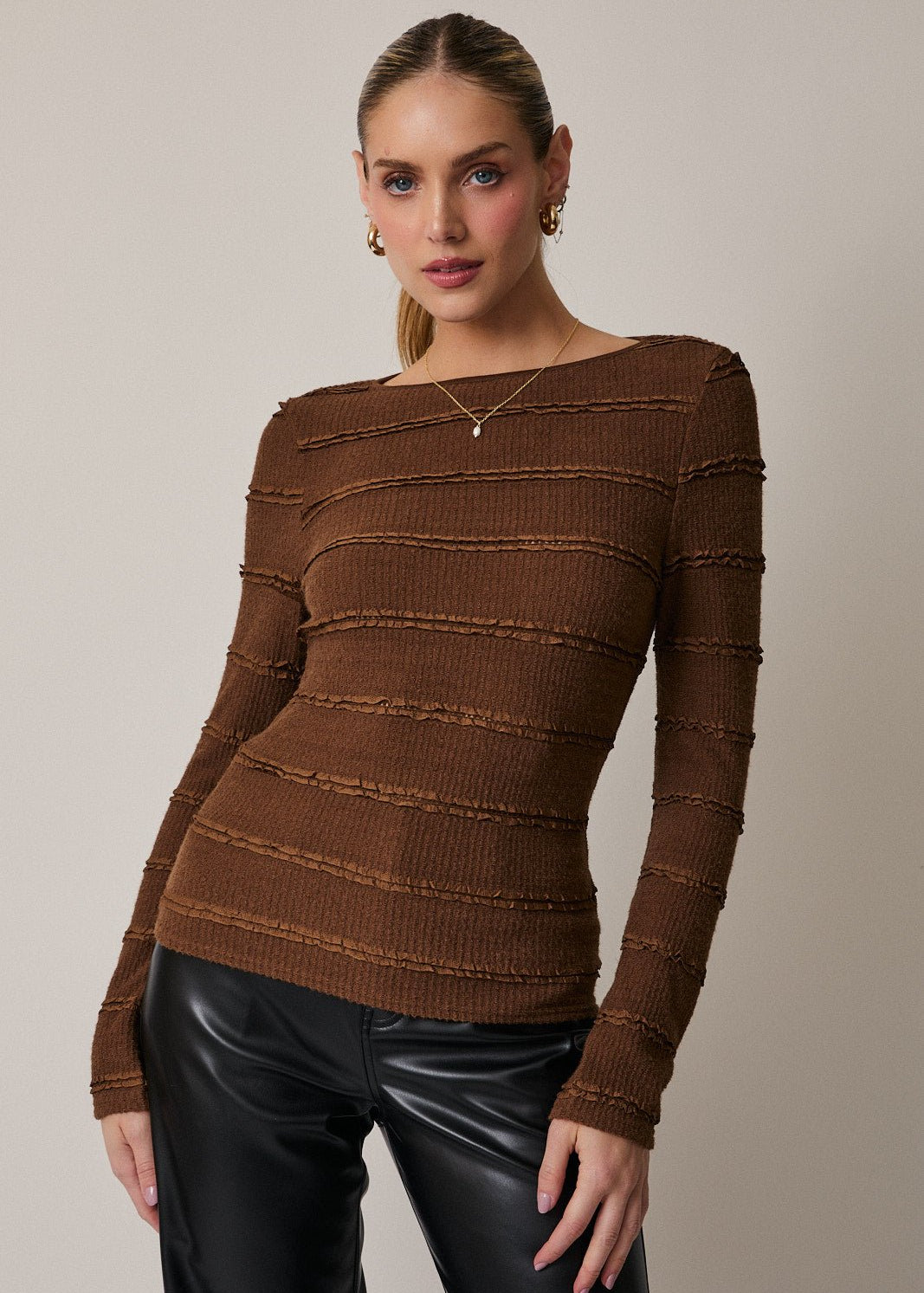 Brushed Lace Tops - 2 Colors! - The Nines