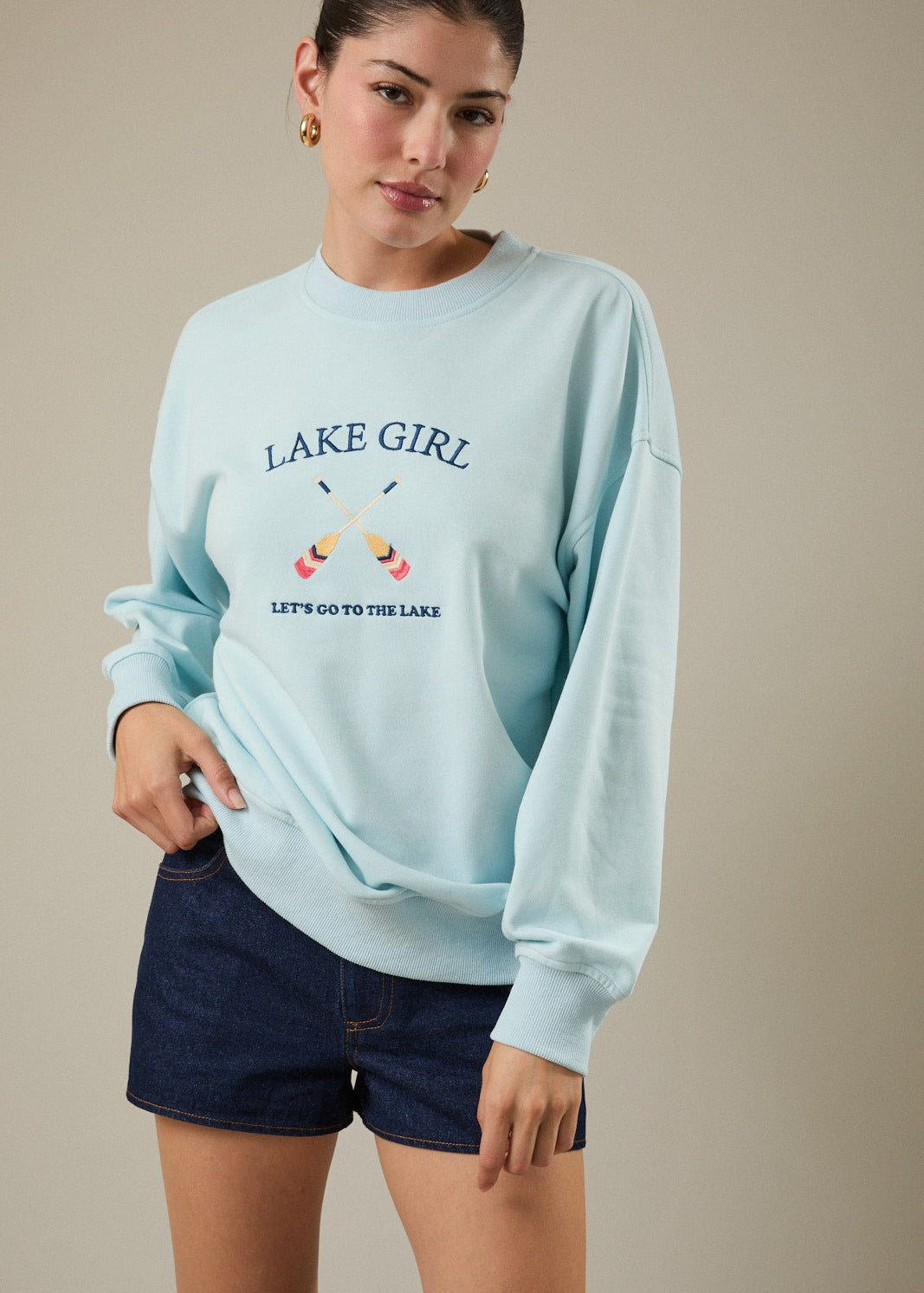 Aqua Lake Girl Sweatshirt - The Nines