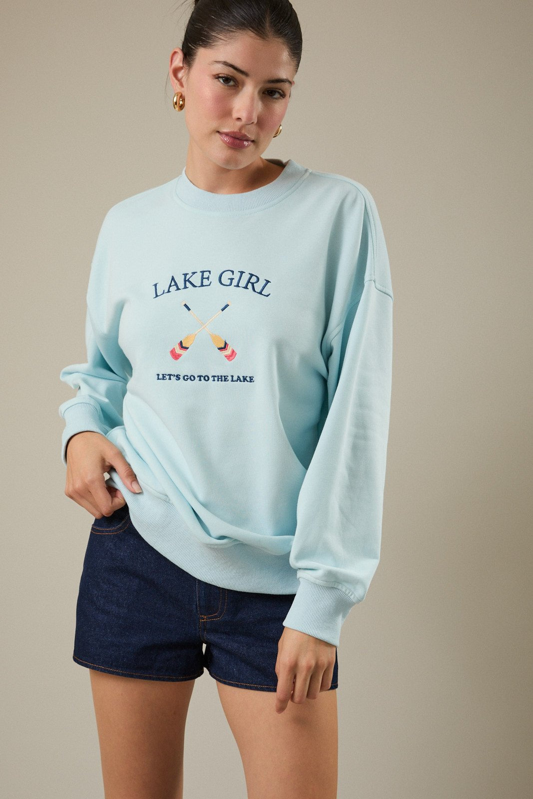 Aqua Lake Girl Sweatshirt - The Nines