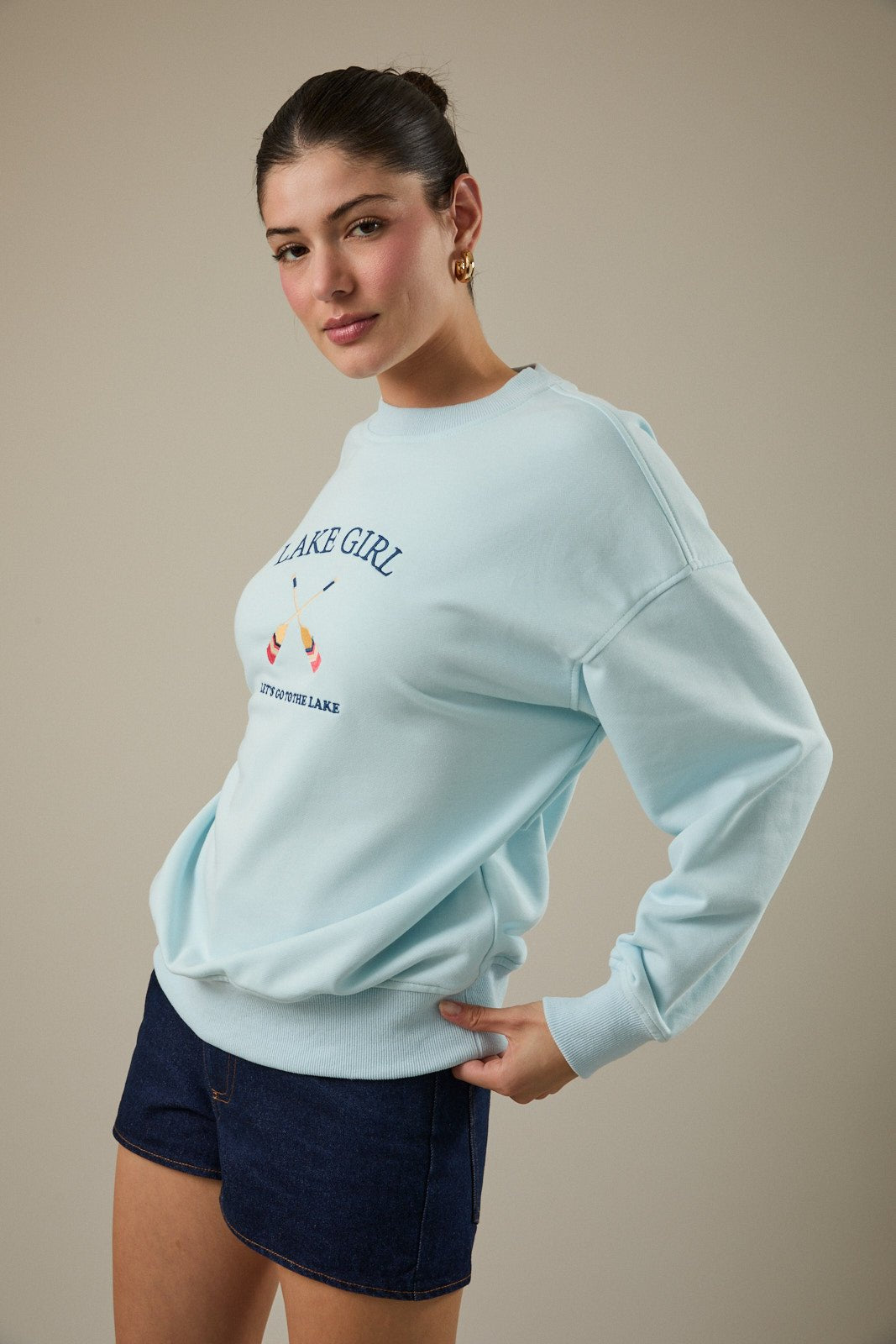Aqua Lake Girl Sweatshirt - The Nines