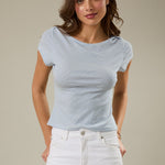 Blue Striped Fitted Tee - The Nines