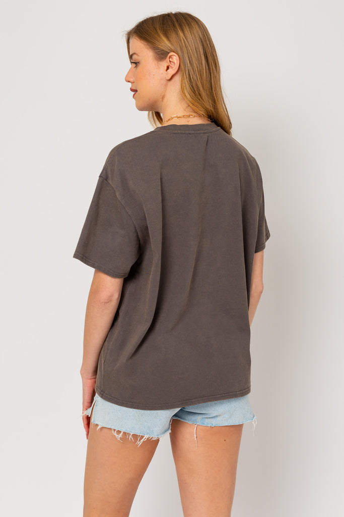 Bloom With Grace Embroidered Pocket Tee – The Nines