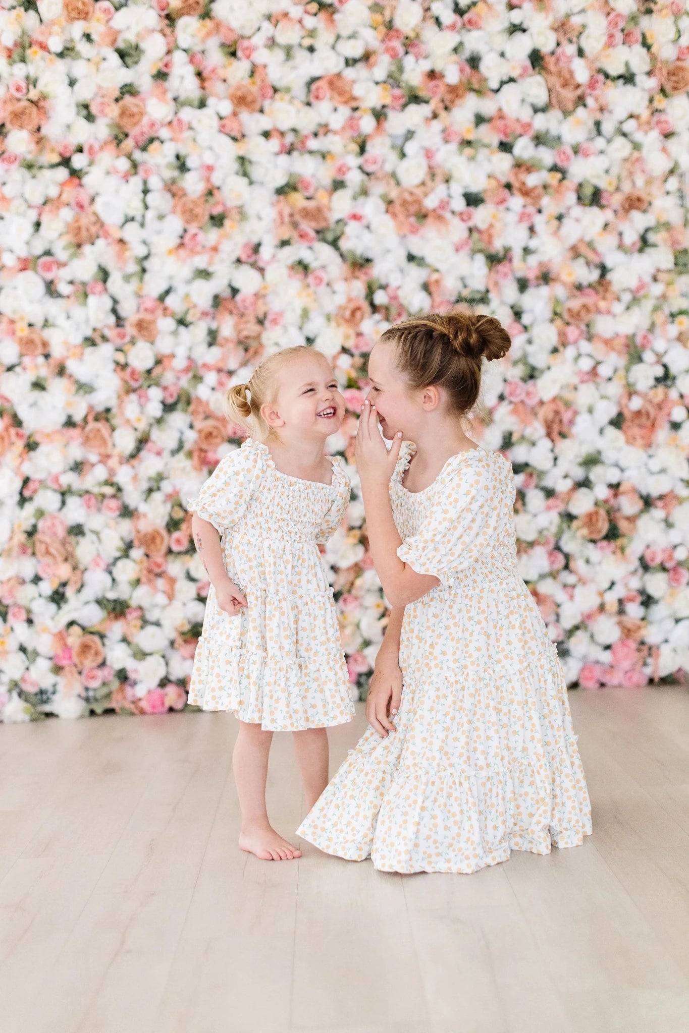 Marvelous Marigolds Smocked Ruffle Dress - The Nines