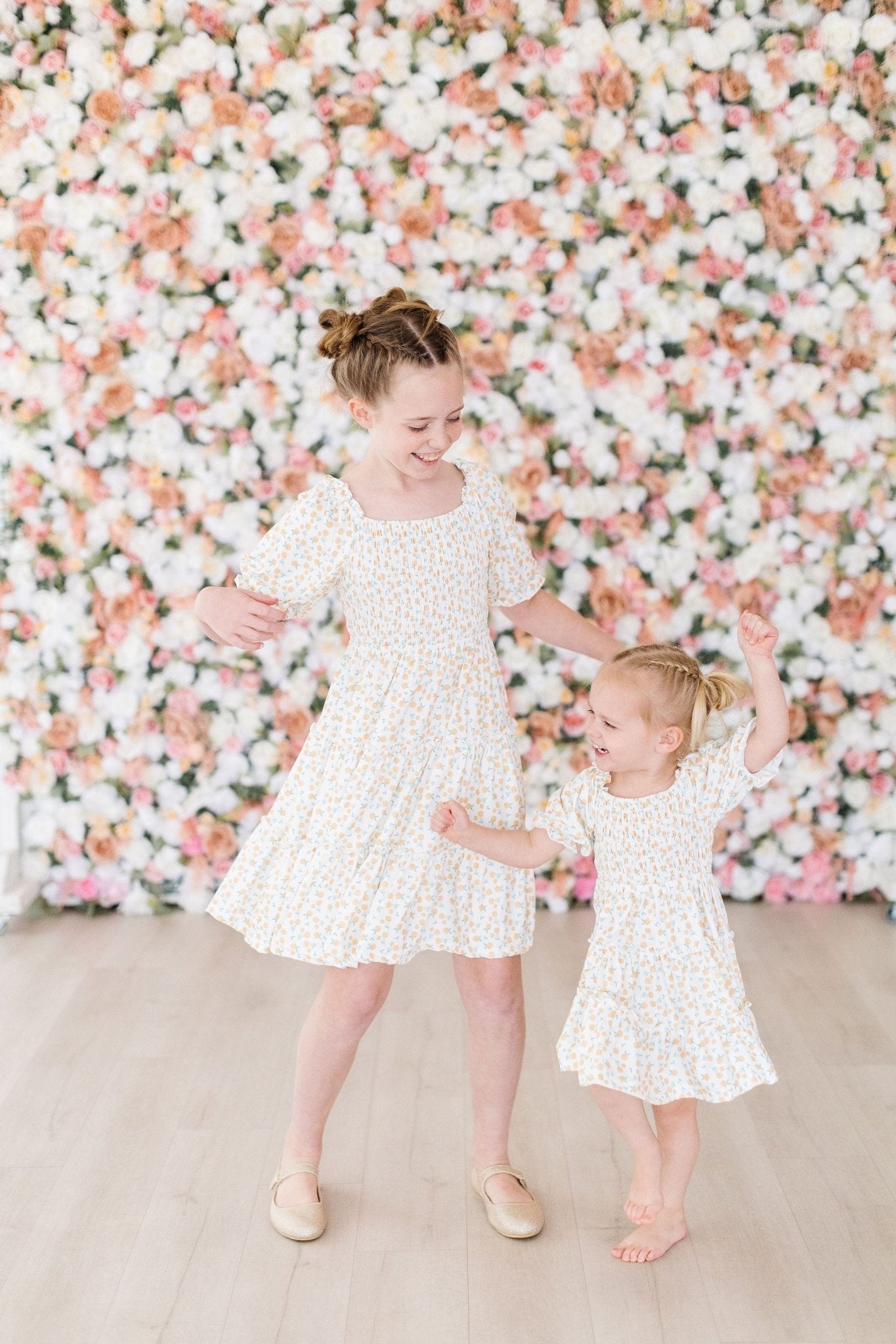 Marvelous Marigolds Smocked Ruffle Dress - The Nines