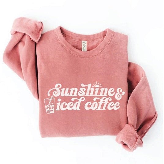 Mauve Sunshine & Iced Coffee Sweatshirt - The Nines