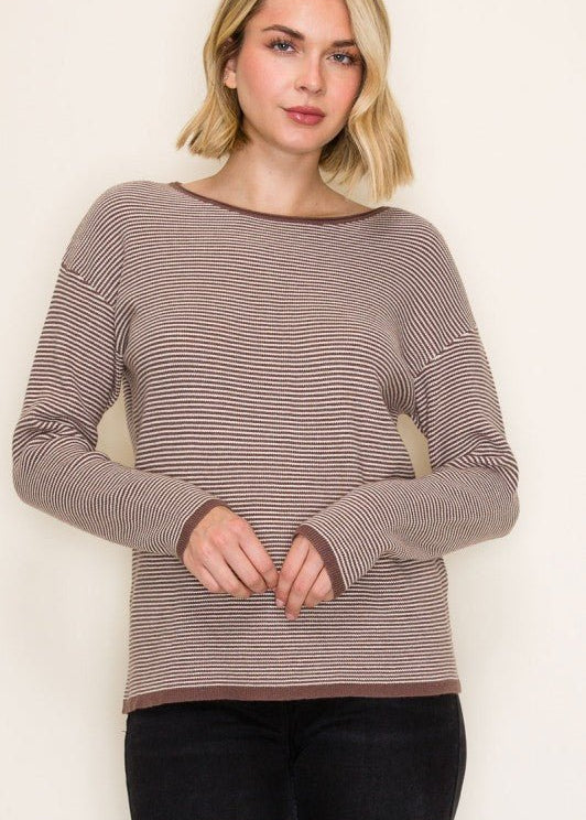 Pinstripe Waffle Tops - 2 colors! - The Nines