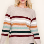 Multicolor Super Soft Striped Sweater - The Nines