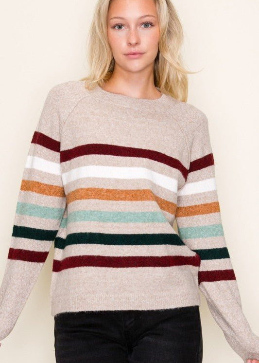Multicolor Super Soft Striped Sweater - The Nines