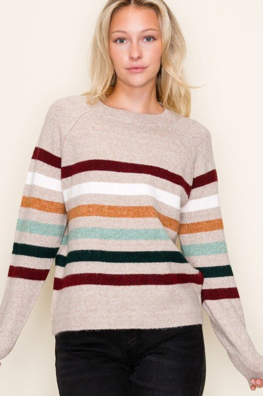 Multicolor Super Soft Striped Sweater - The Nines