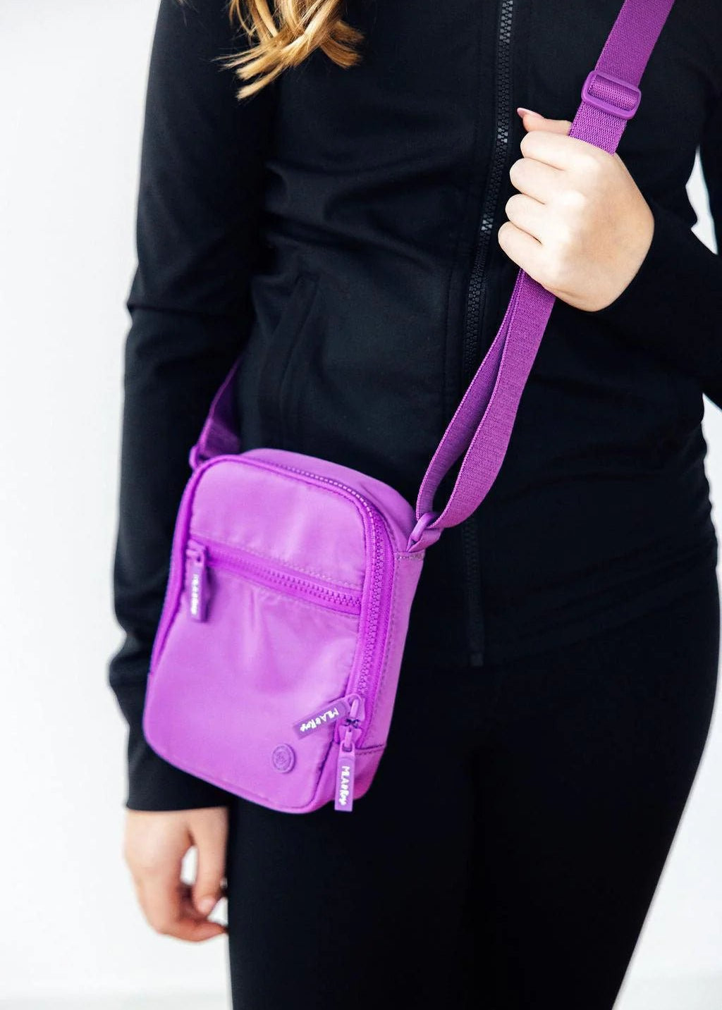 Neon Purple Crossbody Bag - The Nines