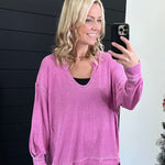 Mono B Oversized Waffle Top - 2 Colors! - The Nines