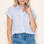 Pinstripe Button Up - 2 Colors! - The Nines