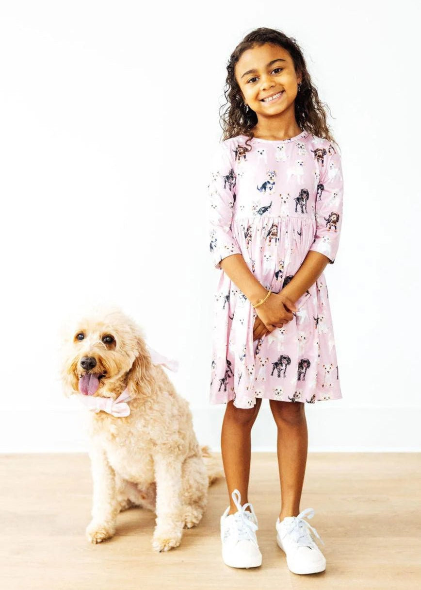 Puppy Kisses Pocket Twirl Buttery Soft Dress - The Nines