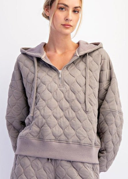Rae Mode Quilted Hoodie Jacket - 4 Colors! - The Nines