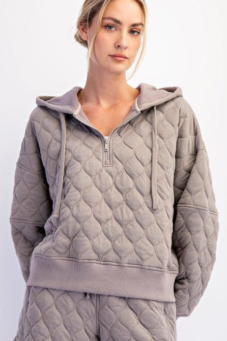 Rae Mode Quilted Hoodie Jacket - 4 Colors! - The Nines