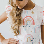 Over the Rainbow Ruffle Tee - The Nines