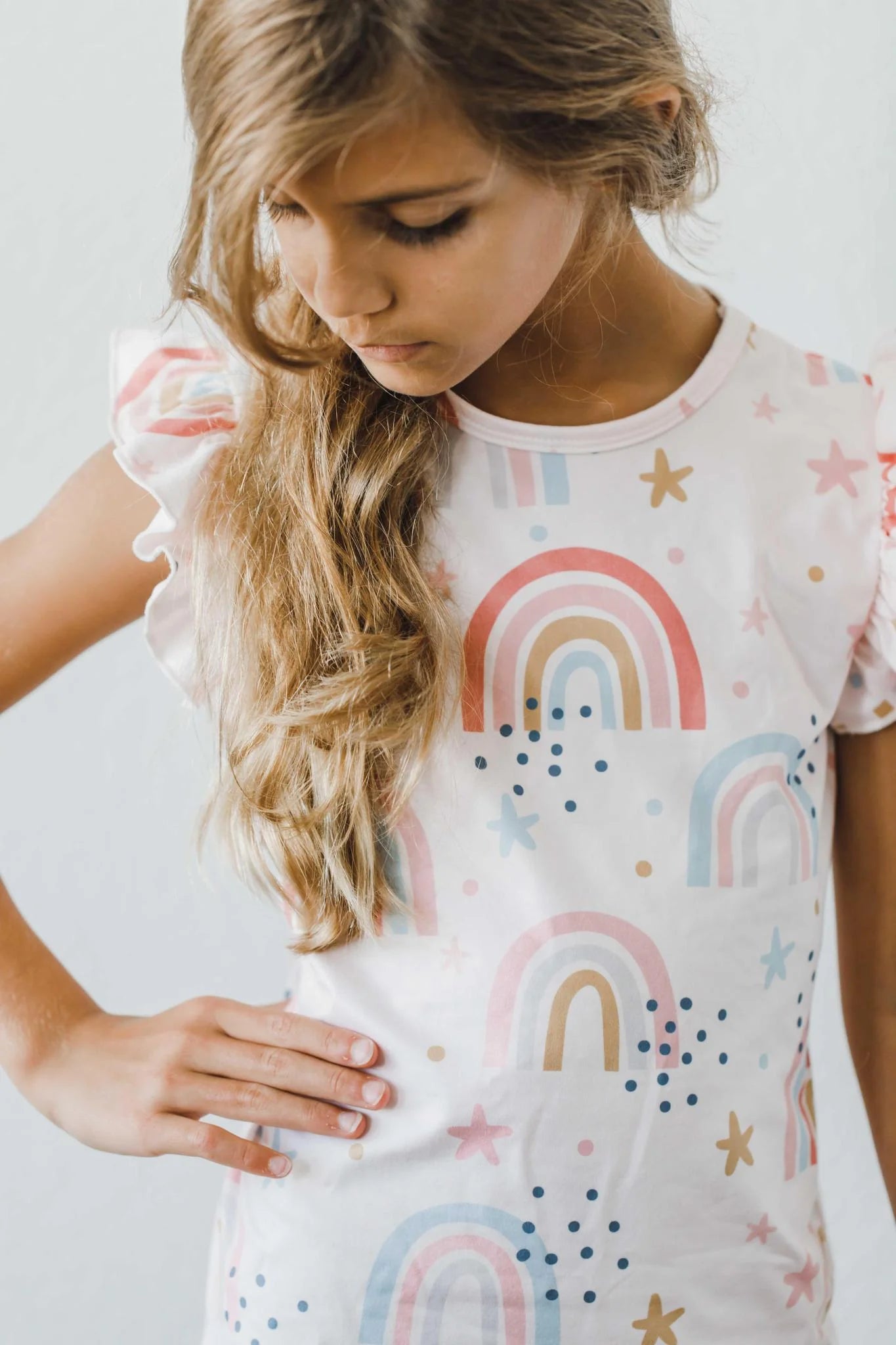 Over the Rainbow Ruffle Tee - The Nines
