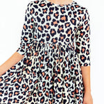 Wild One 3/4 Sleeve Pocket Twirl Dress - The Nines